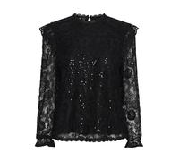 PIECES Pcolline Ls Lace Sequins Top Noos