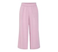 Pieces Loose Fit Culotte aus Viskose-Leinen-Mix Modell 'PIA' in Rosa, Größe S