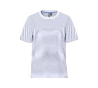Kurzarmshirt PIECES "PCRIA SS TEE STRIPES NOOS BC", Damen, Gr. S, hellweiß stripes:narrow maritime blau, Single Jersey, Obermaterial: 100% Baumwolle, gestreift, regular fit normal, Rundhals, Shirts (2