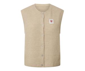 PIECES - PCSILLY SL PATCH KNIT VEST BC Silver Lining - Gr. - M