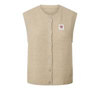 PIECES - PCSILLY SL PATCH KNIT VEST BC Silver Lining - Gr. - XL