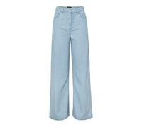 PIECES - PCSMIDI MW WIDE DENIM JEANS Light Blue Denim - Gr. - 30/32