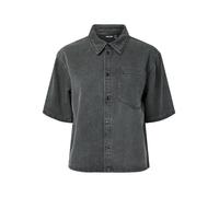 PIECES - PCSMIDI SS DENIM SHIRT Dark Grey Denim - Gr. - S