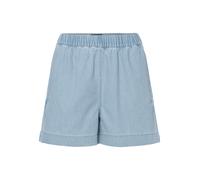 PIECES - PCTULA MW PULL UP DENIM SHORTS light blue denim - Gr. - L