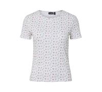 PIECES - PCTURIEL SS O-NECK PRINTED TEE JRS BC Cloud Dancer - Gr. - M