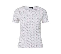 PIECES - PCTURIEL SS O-NECK PRINTED TEE JRS BC Cloud Dancer - Gr. - XL