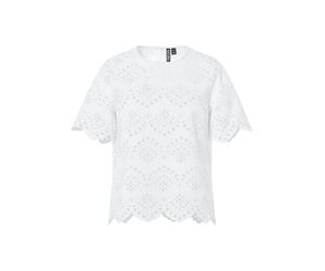 PIECES - PCVILDE SS TOP WVN NOOS Bright White - Gr. - XS