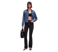 Pieces Peggy Jeans Flared in Schwarz XS Regular Fit