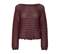 Pieces Pullover "Fallon" in Braun - Größe L | Damen Pullover Cardigans