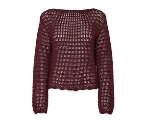 Pieces Pullover "Fallon" in Braun - Größe L | Damen Pullover Cardigans