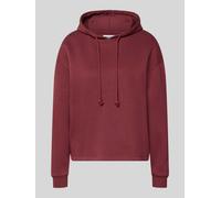 PIECES Regular Fit Hoodie aus Baumwoll-Mix Modell 'CHILLI' in Bordeaux, Größe XL