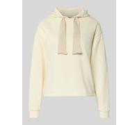 Pieces Regular Fit Hoodie aus Baumwoll-Mix Modell 'CHILLI' in Offwhite, Größe L
