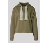 Pieces Regular Fit Hoodie aus Baumwoll-Mix Modell 'CHILLI' in Oliv, Größe S