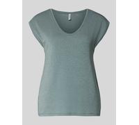 Pieces Regular Fit Shirt aus Viskose-Mix Modell 'BILLO' in Rauchblau, Größe XL