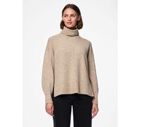 PIECES - PCMALOU LS ROLLNECK KNIT NOOS BC taupe gray - Gr. - S