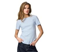 Pieces Slim Fit T-Shirt aus Baumwoll-Mix Modell 'RUKA' in Hellblau, Größe M