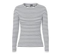 Pieces Slim Fit Langarmshirt aus Bio-Baumwoll-Mix Modell 'RUKA' in Black, Größe M