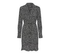 Pieces Schwarz Damen Kleid Pcnova Ls Tie Dress Noos Bc S