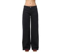 Pieces Selma Wide Leg Niedrig Geschnittene Jeans 29 Black Denim