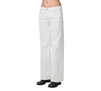 Pieces Selma Jeans Wide Leg in Weiß W33 / L30 Wide Fit