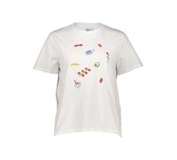 PIECES Regular Fit T-Shirt aus reiner Baumwolle Modell 'GAK' in Weiss, Größe S