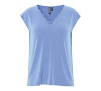 PIECES - PCKAMALA LACE V-NECK TEE JRS NOOS BC hydrangea - Gr. - M