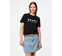 Pieces Shirt "Maria" in Schwarz - 52% | Größe S | Damen Tops