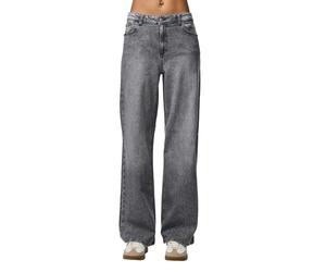 Pieces Silke Wide Leg Jeans in Grau W32 / L30 Wide Fit