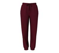 Pieces Sweathose "Chilli" in Dunkelrot - Größe L | Damenhosen