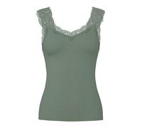 Pieces Slim Fit Tank Top aus Viskose-Mix Modell 'BARBERA' in Mittelgrau, Größe XL