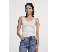 Pieces Top "Barbera" in Weiß - Größe L | Damen Tops