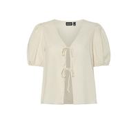 Pieces Top "Frieda" in Creme - Größe XL | Damen Tops