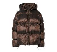 Pieces - Bekleidung Pcmilla Shiny Puffer Jacket W. Hood - braun - Größe XL