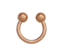 Piercing Edelstahl rotgold vergoldet