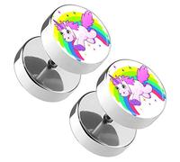 Piercingfaktor Ohrstecker Fake Ohr Plug mit verschiedenen Motiven