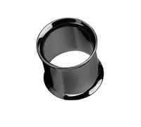 Piercingfaktor Unisex Flesh Tunnel Ohr Schraub Ear Plug Piercing Tribal Edelstahl Schraubverschluss Ohrpiercing Double Flared 5mm Schwarz