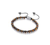 PiercingJak Tigerauge Hämatit Armband Herren Damen Perlenarmband 6mm Steine Perlen Armbänder Heilsteine Schutzstein Boho Schmuck Amulett Spirituelle Geschenke für Freunde Familie