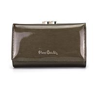 Pierre Cardin 05 Line 108, Damen Geldbörse, Naturleder, 18 Kartenfächer, Münz- und Geldscheinfächer, 8x14x3 cm, Grau