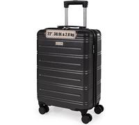 Pierre Cardin ABS Hartschalenkoffer - Reisegepäck mit 8 Spinnrollen | Teleskopgriff | Hartseitenkoffer Lyon CL889, dunkelgrau, S, Koffer