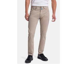 Pierre Cardin Antibes Slim Fit Hose Vintage Khaki, Einfarbig