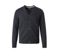 Pierre Cardin Cardigan Herren Regular Fit V-Ausschnitt Wolle blau, XXL