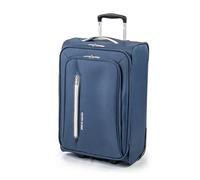 Pierre Cardin Cion CL610M Reisegepäck mit weichen Seiten und belastungsgeprüften langlebigen Rollen, Teleskopgriff Koffer mit Packgurten, Marineblau/Grau, S, Größe S: 56 x 39 x 25 cm