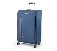 Pierre Cardin Cion CL610M Reisegepäck mit weichen Seiten und belastungsgeprüften langlebigen Rollen, Teleskopgriff Koffer mit Packgurten, Marineblau/Grau, L, Größe L: 78 cm