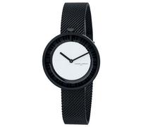 Pierre Cardin Damen Armband-Uhr zeitloses Ziffernblatt analoge Quarz-Uhr mit Edelstahl-Armband 3ATM 32mm CMA.0018 Schwarz/Weiß