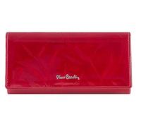 PIERRE CARDIN Damen-Geldbörse aus echtem Leder, schön, groß, geräumig, Leder, Geschenk, Geldbörse mit Münzfach, Geldscheinhalter, Geldbörse für Mädchen, rot, L, Elegant