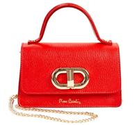 Pierre Cardin Damen-Handtasche aus echtem Leder, klein, Schultertasche, multifunktional, elegant, rot, 38.99 cm