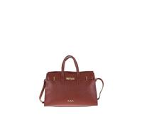 Pierre Cardin Damen Handtasche aus echtem Leder Made in Italy 37,5x24,5x13 cm 1926, braun, Einheitsgröße