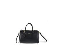 Pierre Cardin Damen-Handtasche, echtes Leder, groß, Shopper, Schultertasche, multifunktional, elegant, Schwarz, 30 cm x 21 cm x 15 cm