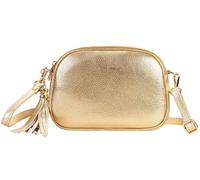 Pierre Cardin Damen-Handtasche, echtes Leder, klein, multifunktional, elegant, Damen-Handtasche, Shopper, Schultertasche, multifunktional, Damen-Handtaschen, Shopper, Schultertasche, gold