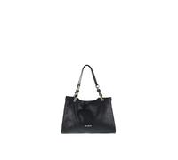 PIERRE CARDIN Damen-Handtasche, Schwarz, Shopper, Satchel, Multifunktional, Echtes Leder, Made in Italy, 38 cm x 26,5 cm x 12 cm